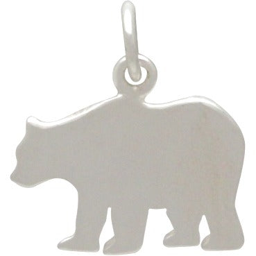 Sterling Silver Mama Bear - Etched "Mama Bear" - Stamping Blank - Poppies Beads n' More