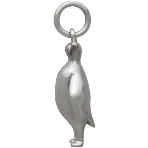 Sterling Silver Penguin Charm - Poppies Beads n' More