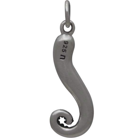 Sterling Silver Octopus Tentacle Charm - Poppies Beads n' More