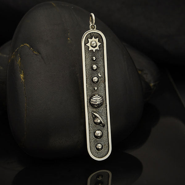 Sterling Silver Solar System Pendant - Poppies Beads n' More