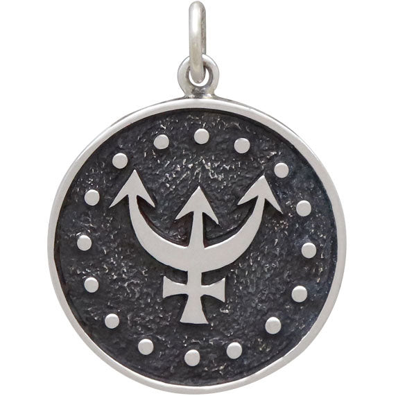 Sterling Silver Astrology Pisces Pendant - Poppies Beads n' More