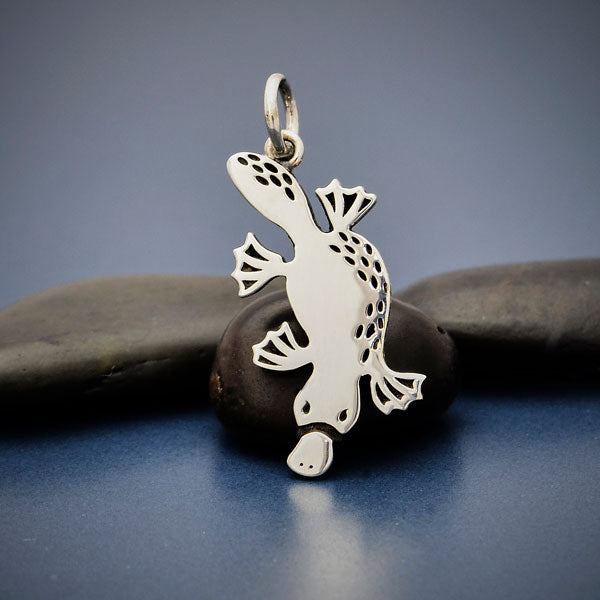 Sterling Silver Platypus Charm - Poppies Beads n' More