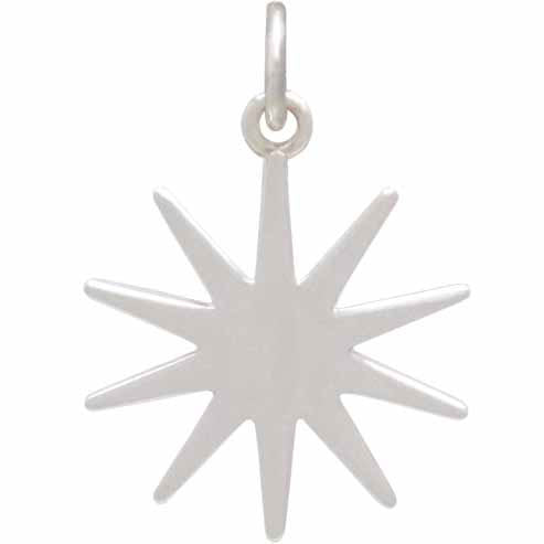 Sterling Silver Sun Charm - Poppies Beads n' More