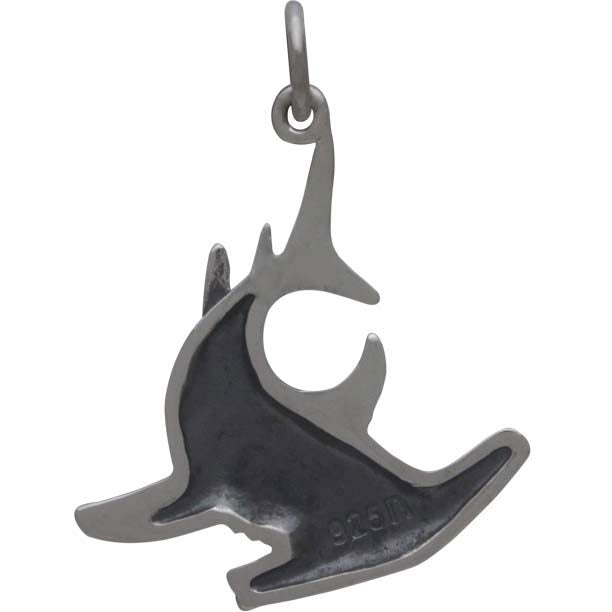 Sterling Silver Hammerhead Shark Charm - Poppies Beads n' More