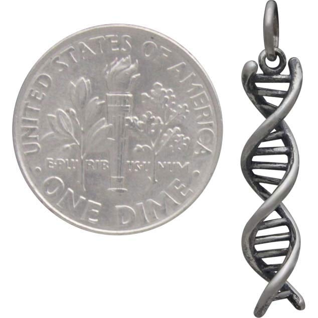 Sterling Silver DNA Charm - Poppies Beads n' More