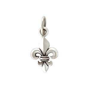 Sterling Silver Fleur de Lys Charm - Poppies Beads n' More