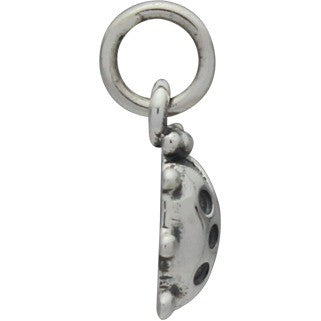 Sterling Silver Ladybug Charm - Bug Charm - Poppies Beads n' More