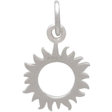 Sterling Silver Small Eclipse Charm - Poppies Beads n' More