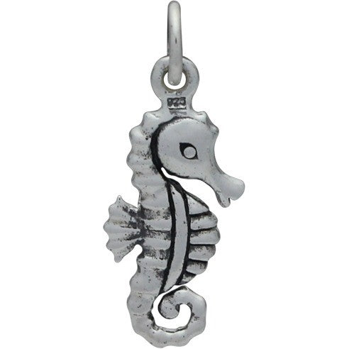 Seahorse Charm - Beach Charm - 3D - Poppies Beads n' More