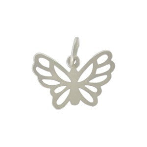 Openwork Butterfly Charm Sterling Silver - Poppies Beads n' More