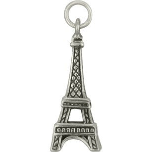 Sterling Silver Eiffel Tower Charm - Poppies Beads n' More