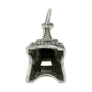 Sterling Silver Eiffel Tower Charm - Poppies Beads n' More