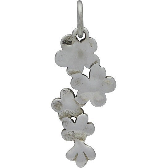 Cherry Blossom Cluster Charm - Poppies Beads n' More