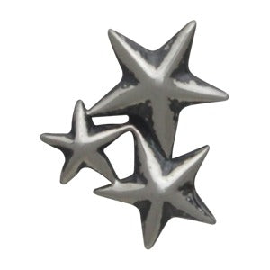 Sterling Silver Star Cluster Post Earrings - Poppies Beads n' More