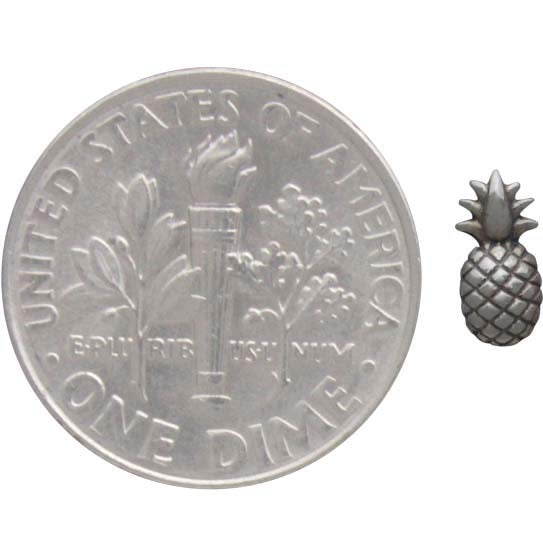 Sterling Silver Pineapple Post Earrings - Poppies Beads n' More