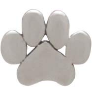 Sterling Silver Paw Print Post Earrings - Poppies Beads n' More