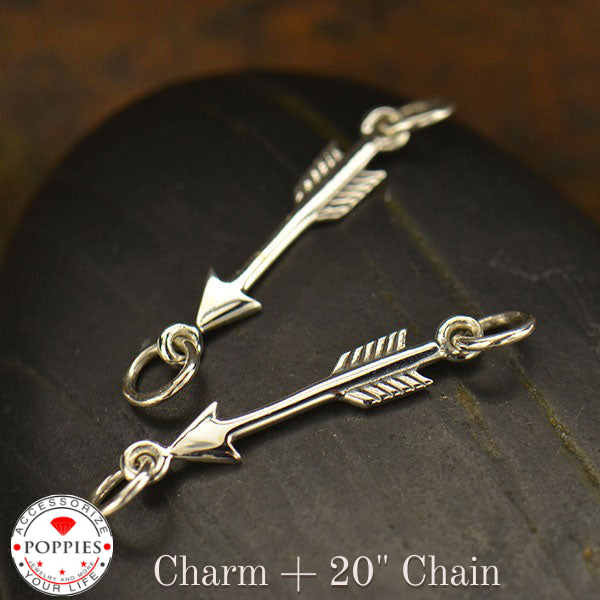 Arrow Charm Link - Poppies Beads n' More