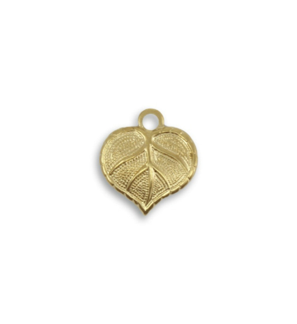 Teensie Nouveau Leaf Charm - Poppies Beads n' More