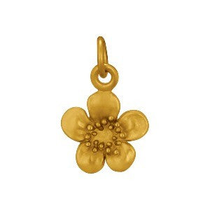 Single Plum Blossom Charm - Poppies Beads n' More