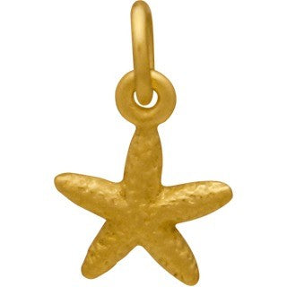 Textured Starfish Charm - Poppies Beads n' More