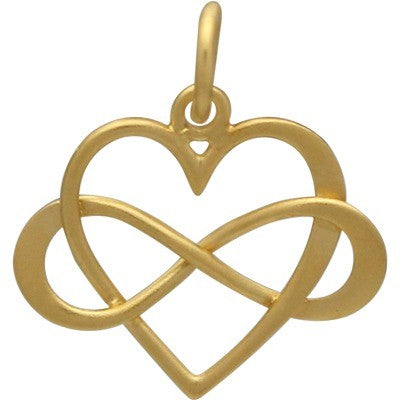 Infinity Heart Charm - Poppies Beads n' More