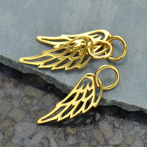 Openwork Angel or Bird Wing Charm, - Poppies Beads n' More