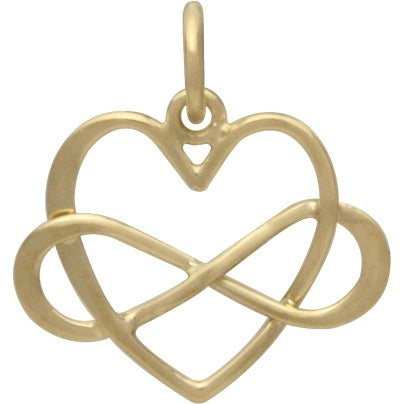 Infinity Heart Charm - Poppies Beads n' More