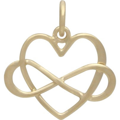 Infinity Heart Charm - Poppies Beads n' More