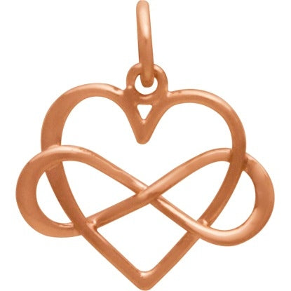 Infinity Heart Charm - Poppies Beads n' More