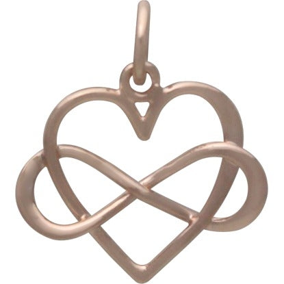 Infinity Heart Charm - Poppies Beads n' More