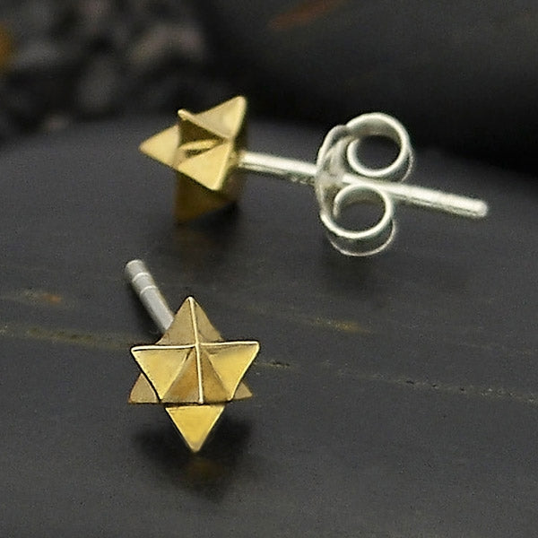 Merkaba Post Earrings - Poppies Beads n' More