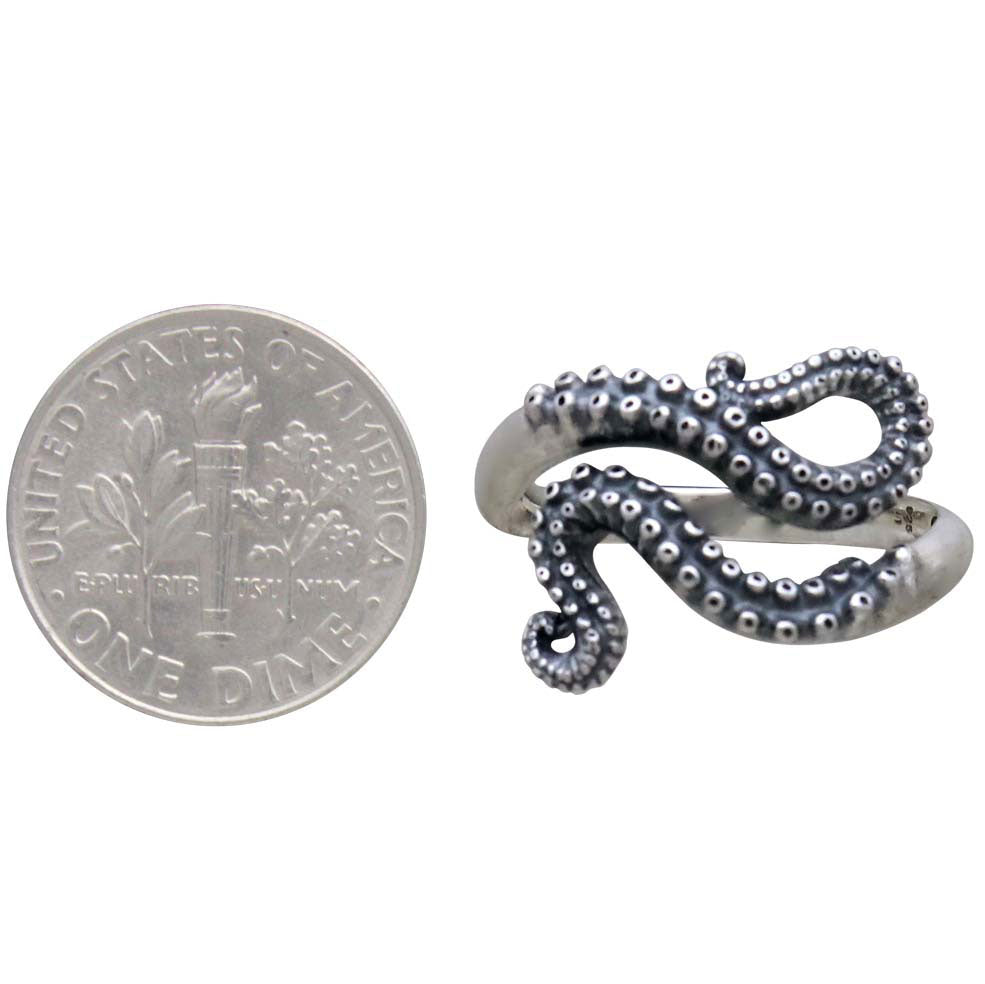 Octopus Tentacle Adjustable Ring - Poppies Beads n' More