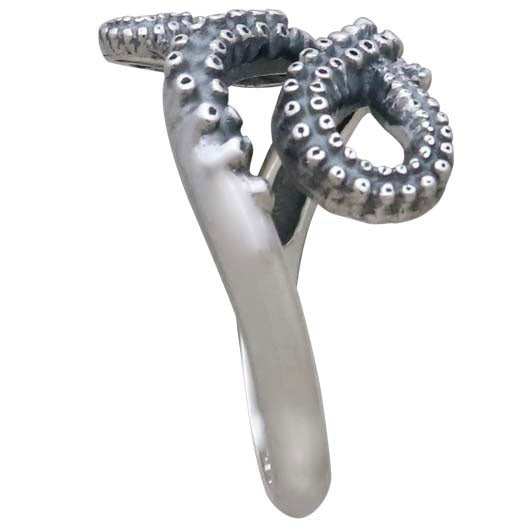 Octopus Tentacle Adjustable Ring - Poppies Beads n' More