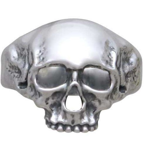 Sterling Silver Chunky Skull Ring - Poppies Beads n' More