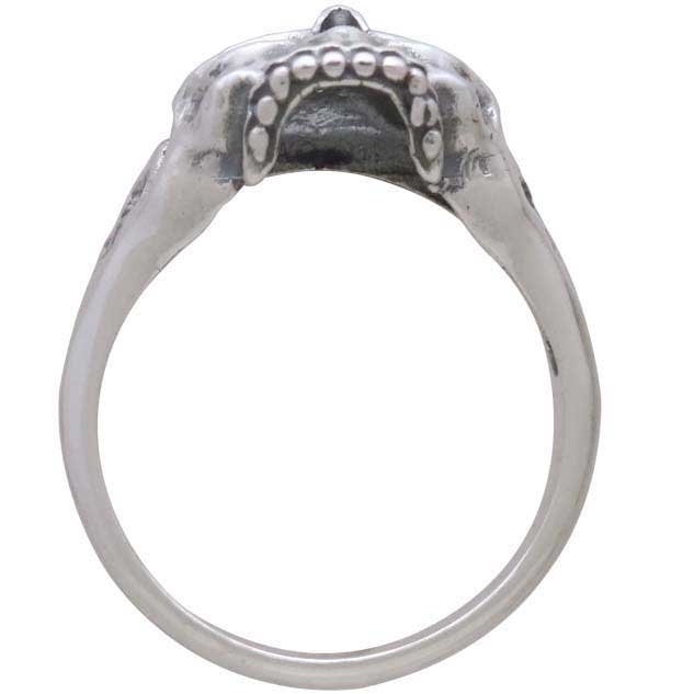 Sterling Silver Chunky Skull Ring - Poppies Beads n' More