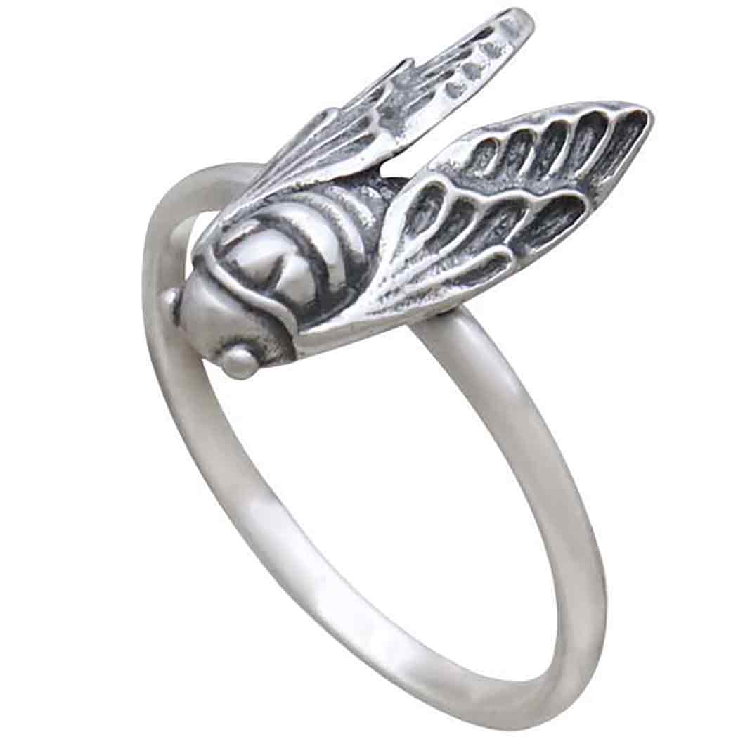 Sterling Silver Cicada Ring - Poppies Beads n' More