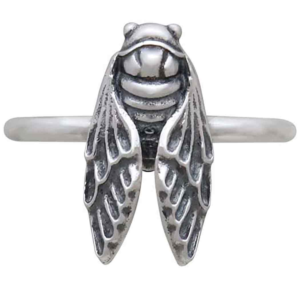 Sterling Silver Cicada Ring - Poppies Beads n' More