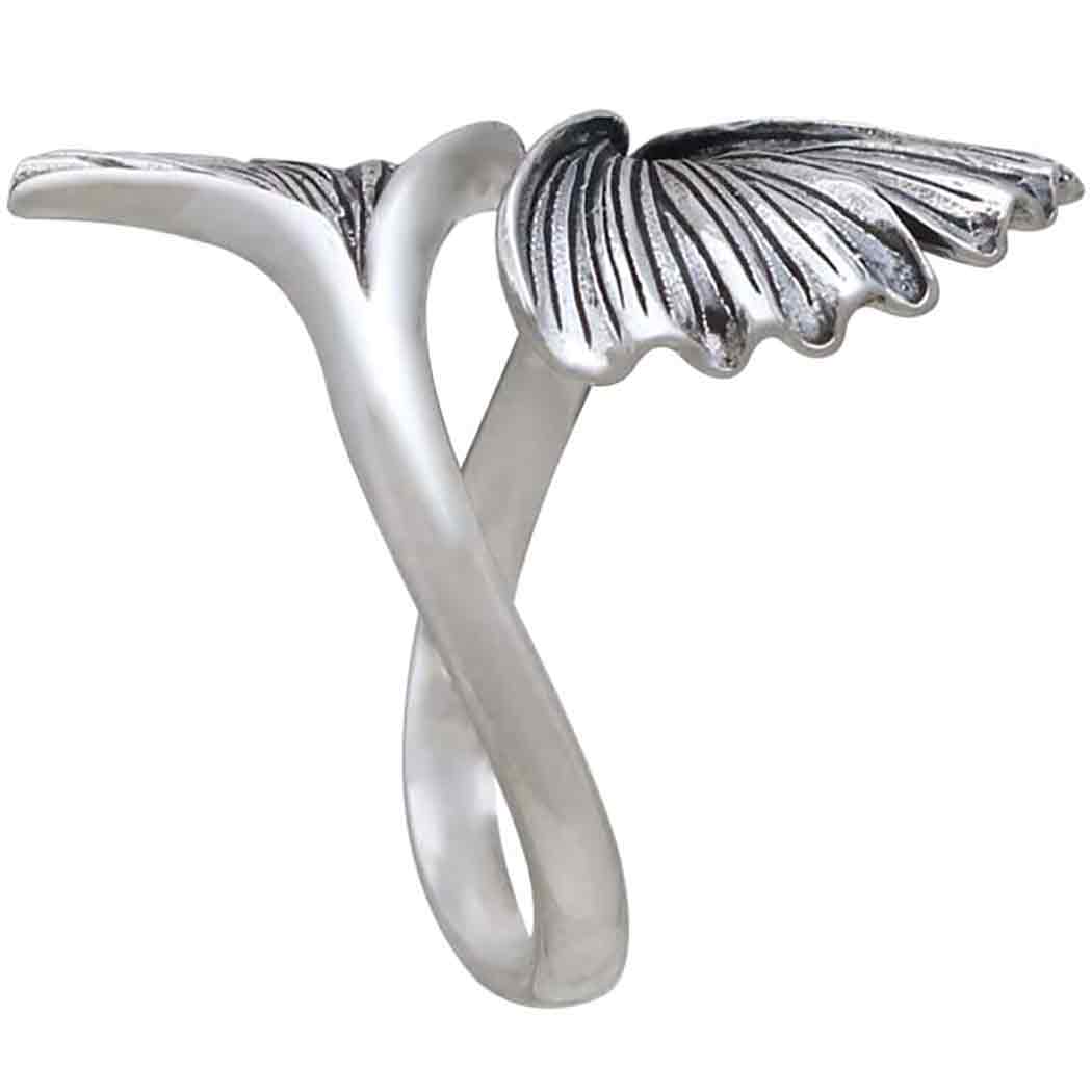 Sterling Silver Adjustable Ginkgo Leaf Ring - Poppies Beads n' More