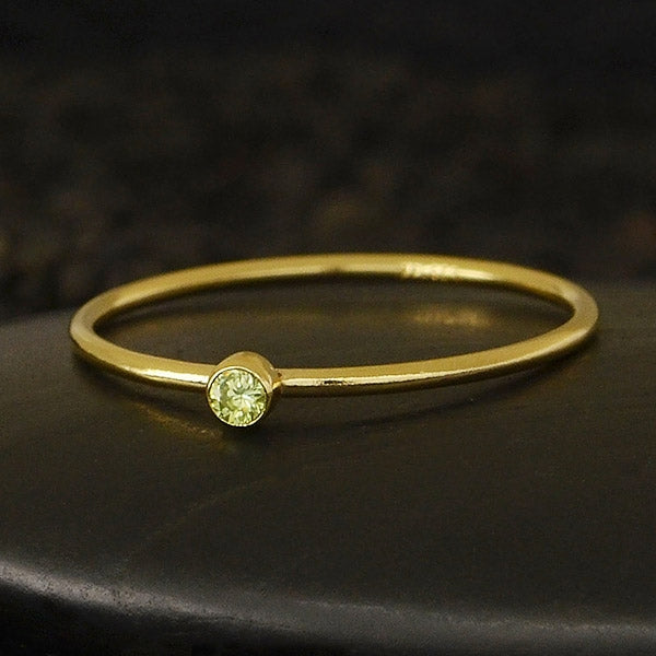 Gold Filled - Birthstone Ring - Poppies Beads n' More