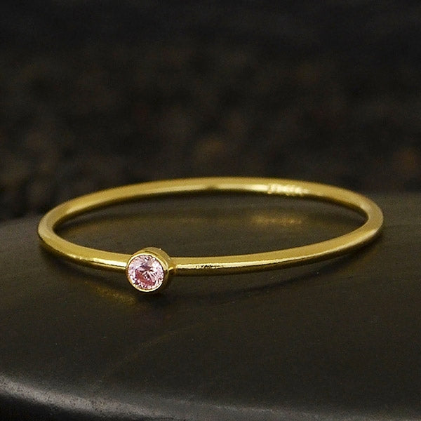 Gold Filled - Birthstone Ring - Poppies Beads n' More