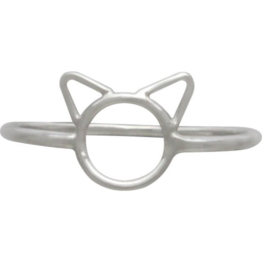 Sterling Silver Small Cat Ring - Poppies Beads n' More