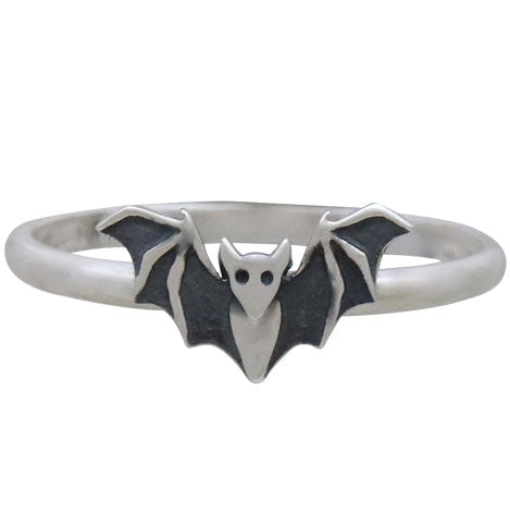 Sterling Silver Bat Ring - Poppies Beads n' More