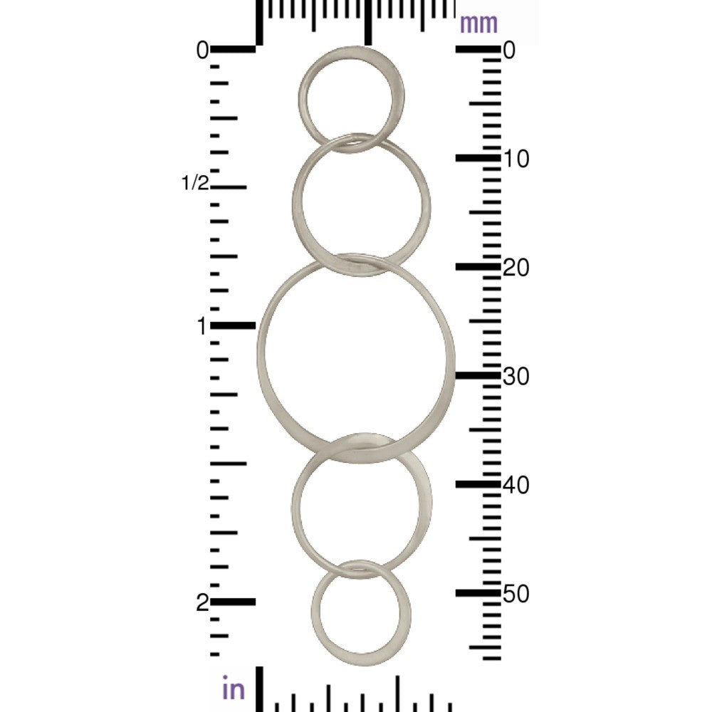 Large Five Circles of Life Link - Poppies Beads n' More