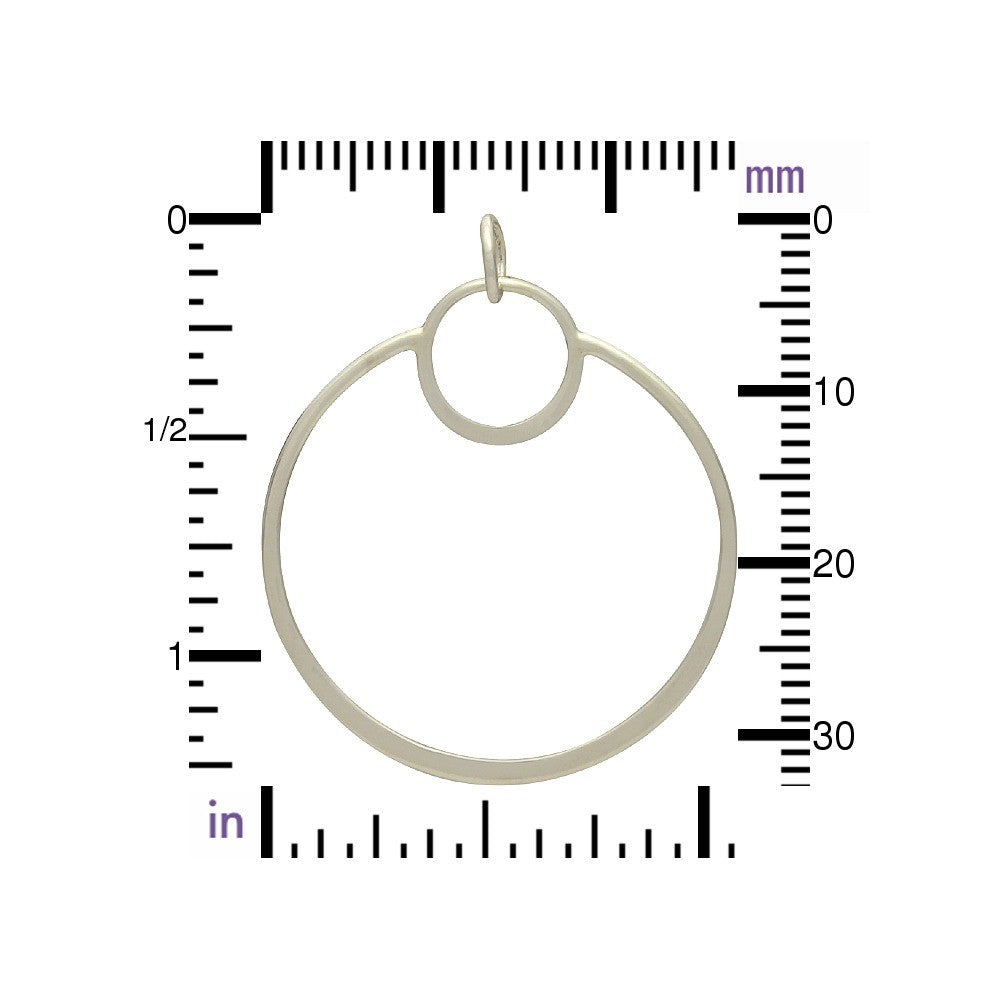 Sterling Silver Eclipse Pendant - Poppies Beads n' More