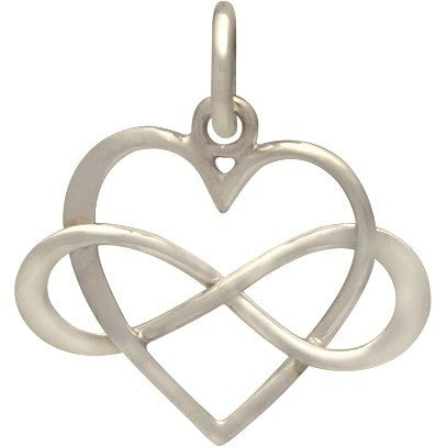 Infinity Heart Charm - Poppies Beads n' More