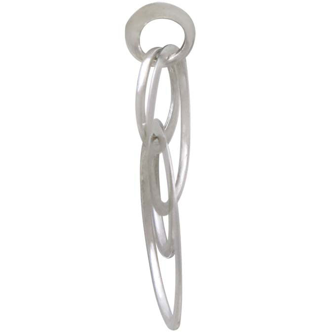 Sterling Silver Double Circles of Life Link - Poppies Beads n' More