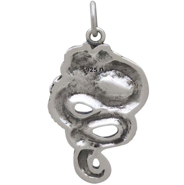 Sterling Silver Sleeping Mermaid Pendant - Poppies Beads n' More