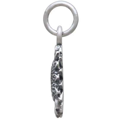 Sterling Small Sunflower Charm - Poppies Beads n' More