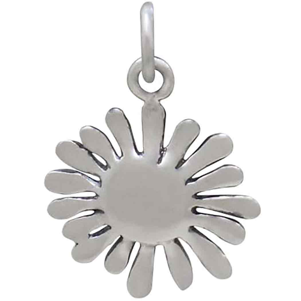 Mixed Metal Daisy Charm - Poppies Beads n' More