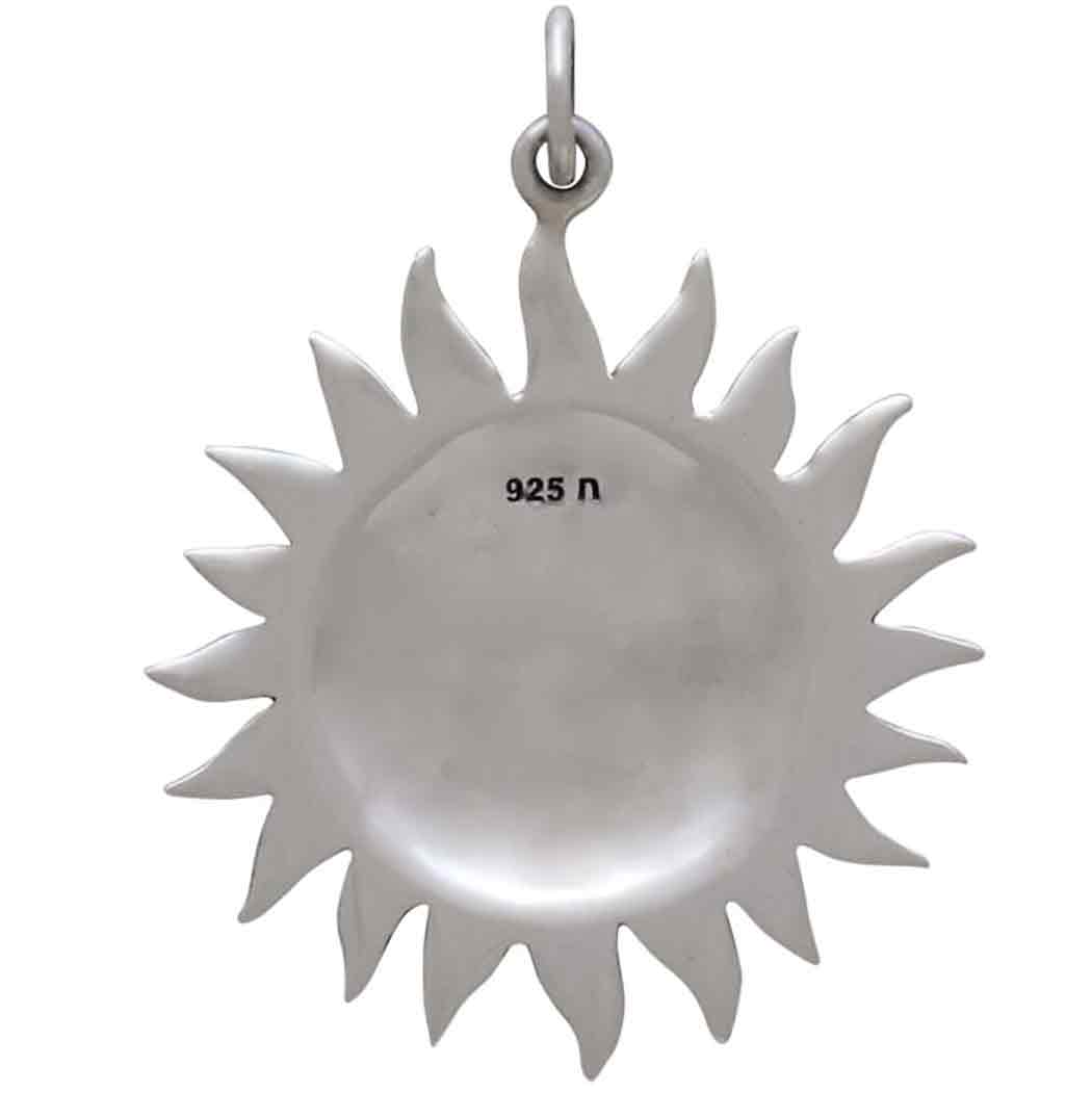 Large Smiling Sun Pendant - Poppies Beads n' More